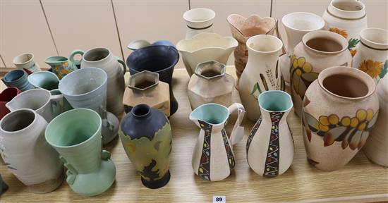 A collection of Brentleighware ceramics